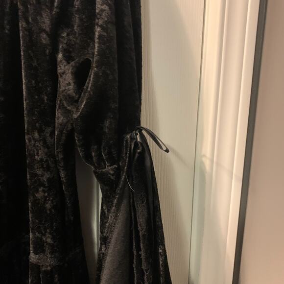 Lip Service Women's Whimsigoth Crushed Velvet Maxi Dress Size 1X Corset Witchy - Picture 7 of 16